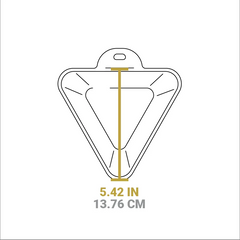 Heat-Treated 10 Ounce Triangular Cast Iron Mini Server
