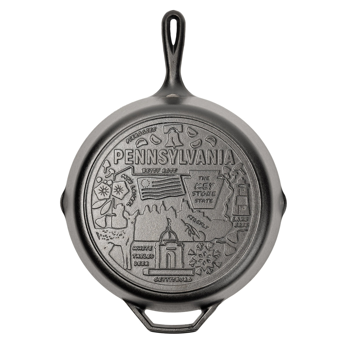 American Road Trip: 12 Inch Seasoned Cast Iron Skillet, Pennsylvania
